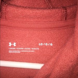 Pink underarmour hoodie